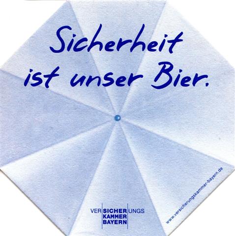 münchen m-by versicherungskammer 1a (8eck250-sicherheit-blau)